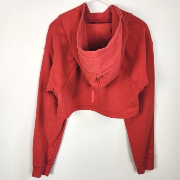 Rare Lululemon Team Canada Olympics All Yours Cropped Red Hoodie COC Logo Size 6 - Picture 14 of 15